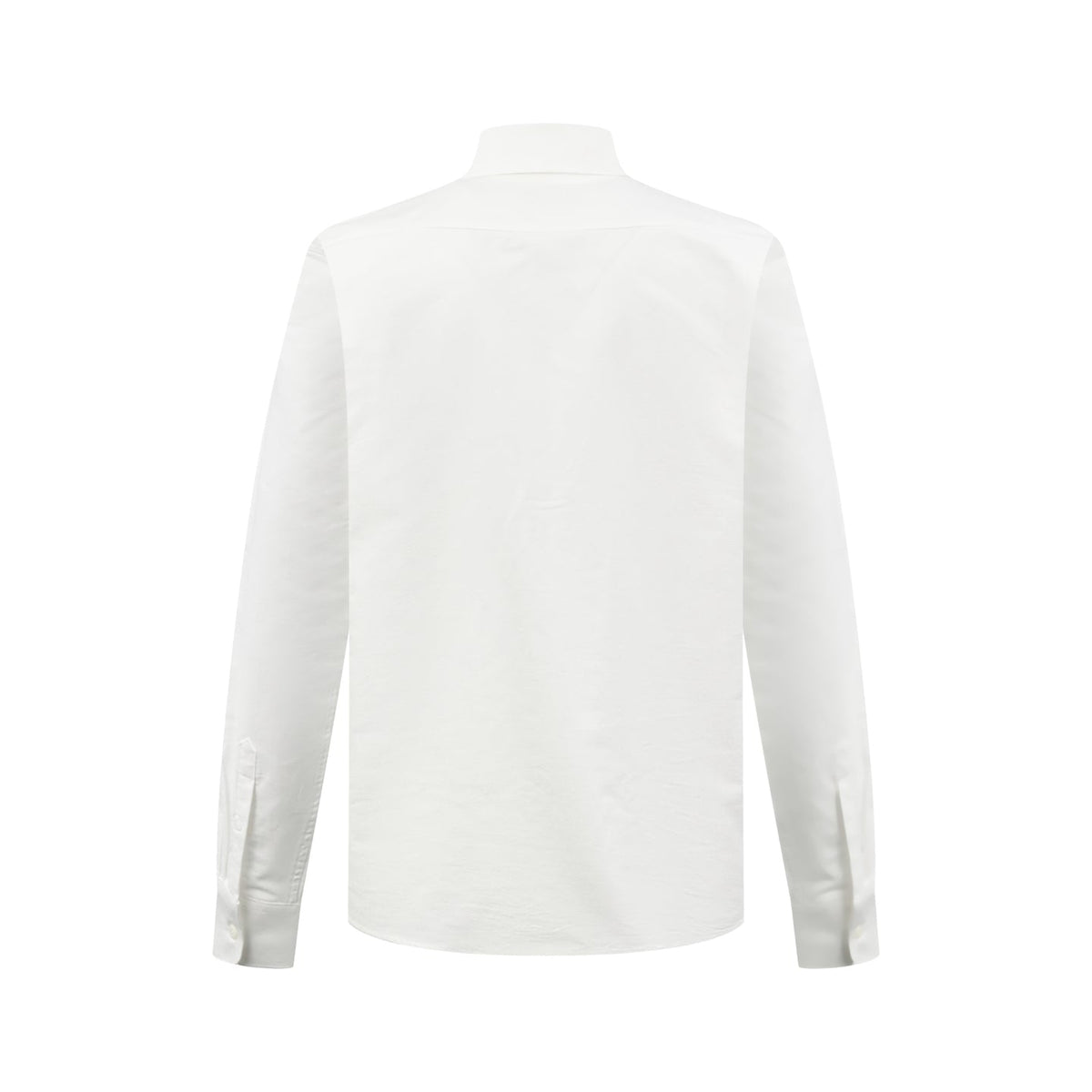 Men's Long‑Sleeve Button‑Down Shirt, Small Logo Embroidery On Left Chest