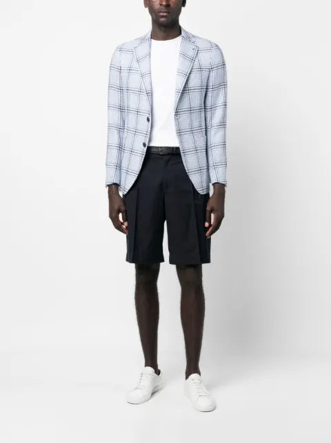 Tagliatore check-print single-breasted blazer