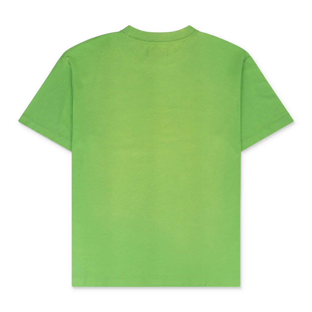 Fluorescent Green Textured Glitch T-shirt