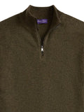 Ralph Lauren Purple Label birdseye half-zip pullover
