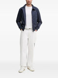 Hackett London logo-embroidered zip-up jacket