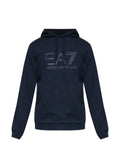 Ea7 Emporio Armani logo-print drawstring hoodie