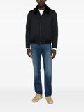 Manzoni 24 shearling-collar zip-up jacket