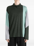 Kiko Kostadinov colour-block funnel-neck sweater