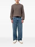 HUGO basket-weave crew-neck sweater