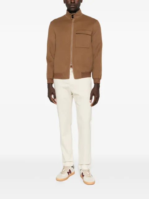 Paltò zip-up high-neck jacket