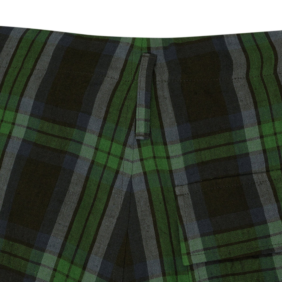 Green Linen Deck Shorts