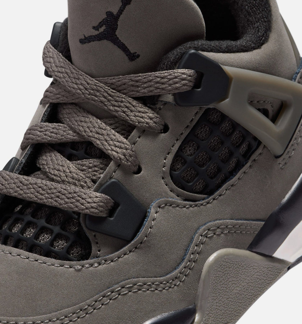 Air Jordan 4 Retro Cave Stone And Black Infant & Toddler Lifestyle Shoe - Cave Stone/Black/Moon Particle