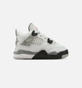 Air Jordan 4 Retro White Cement – Infant/Toddler Lifestyle Shoe in Summit White/Fire Red/Cement Grey/Black